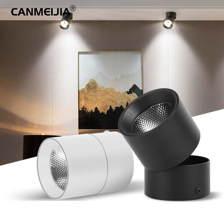 Đèn Trần LED Âm Trần Có Thể Gập Lại Đèn Âm Trần, Đèn Rọi Led Chiếu Điểm 5/10/15/25W Gắn Bề Mặt Đèn Chiếu Điểm Có Thể Điều Chỉnh Cho Phòng Khách Phòng Ngủ Nhà Bếp