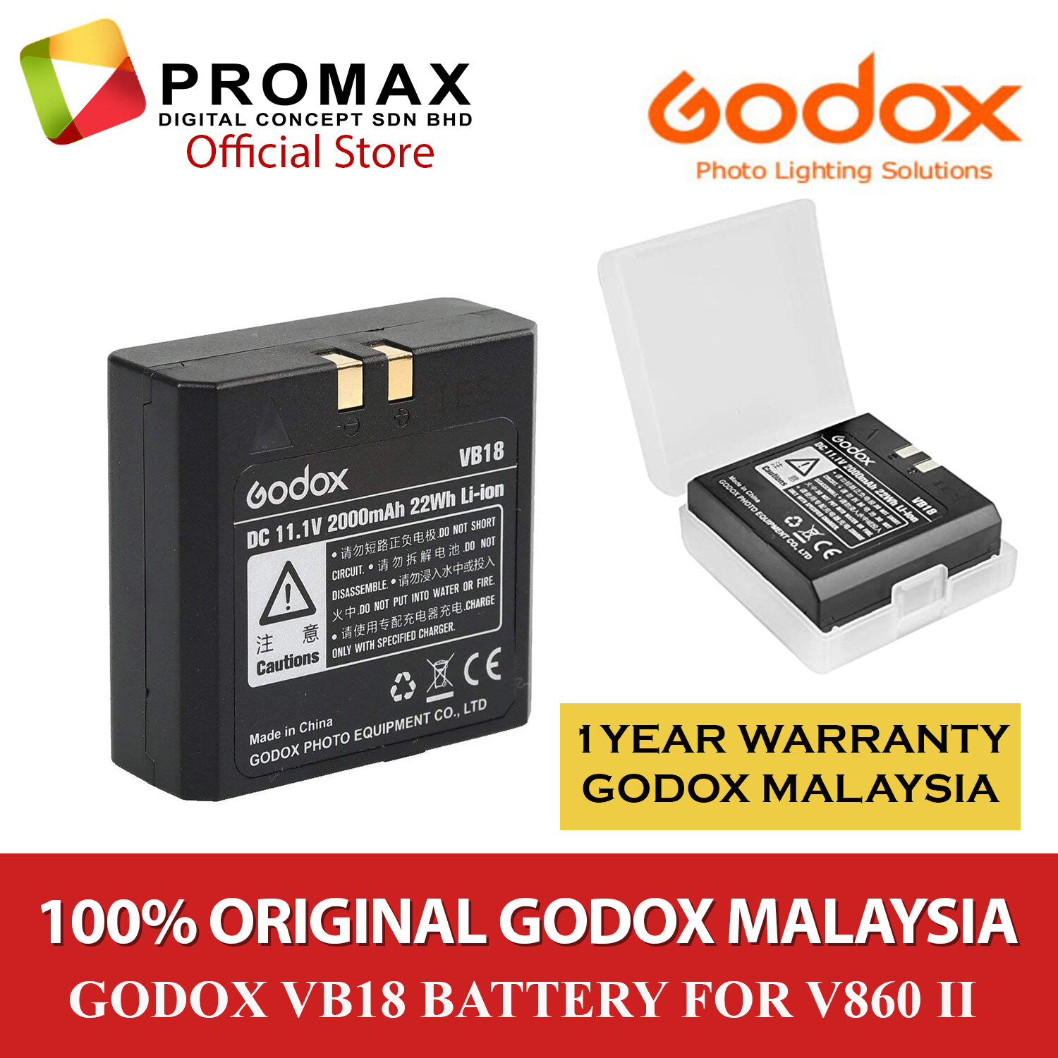 Godox VC26 USB Charger For V1 Flash Battery, 53 OFF