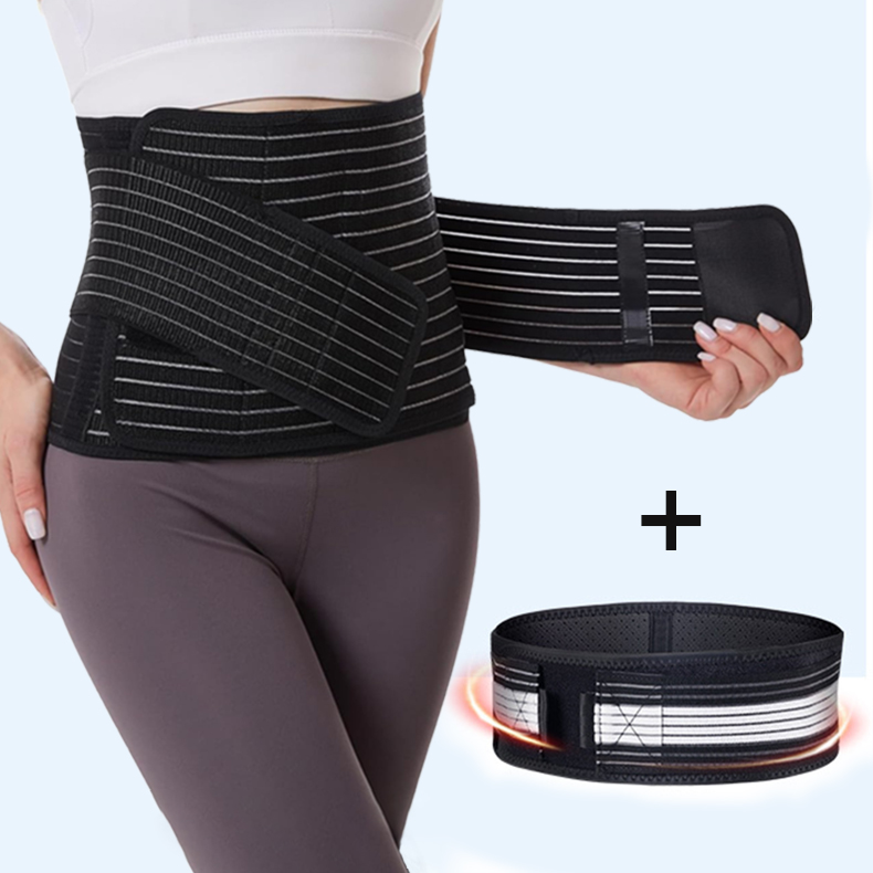 SUNVENO Postpartum Belly Band Girdle for Postnatal Adjustable Belly Wrap C-section Recovery Binder Abdominal Support Back Pain Relief
