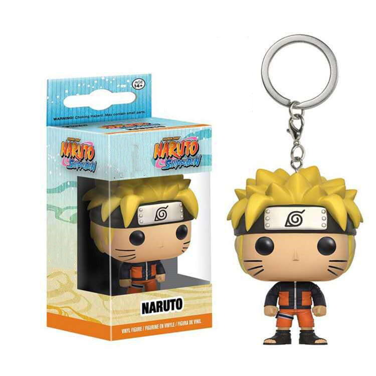 Funko Pop Anime Naruto Keychain Uzumaki Naruto búp bê mô hình PVC Bộ sưu tập đồ chơi Mặt dây chuyền cho người lớn trẻ em Quà tặng