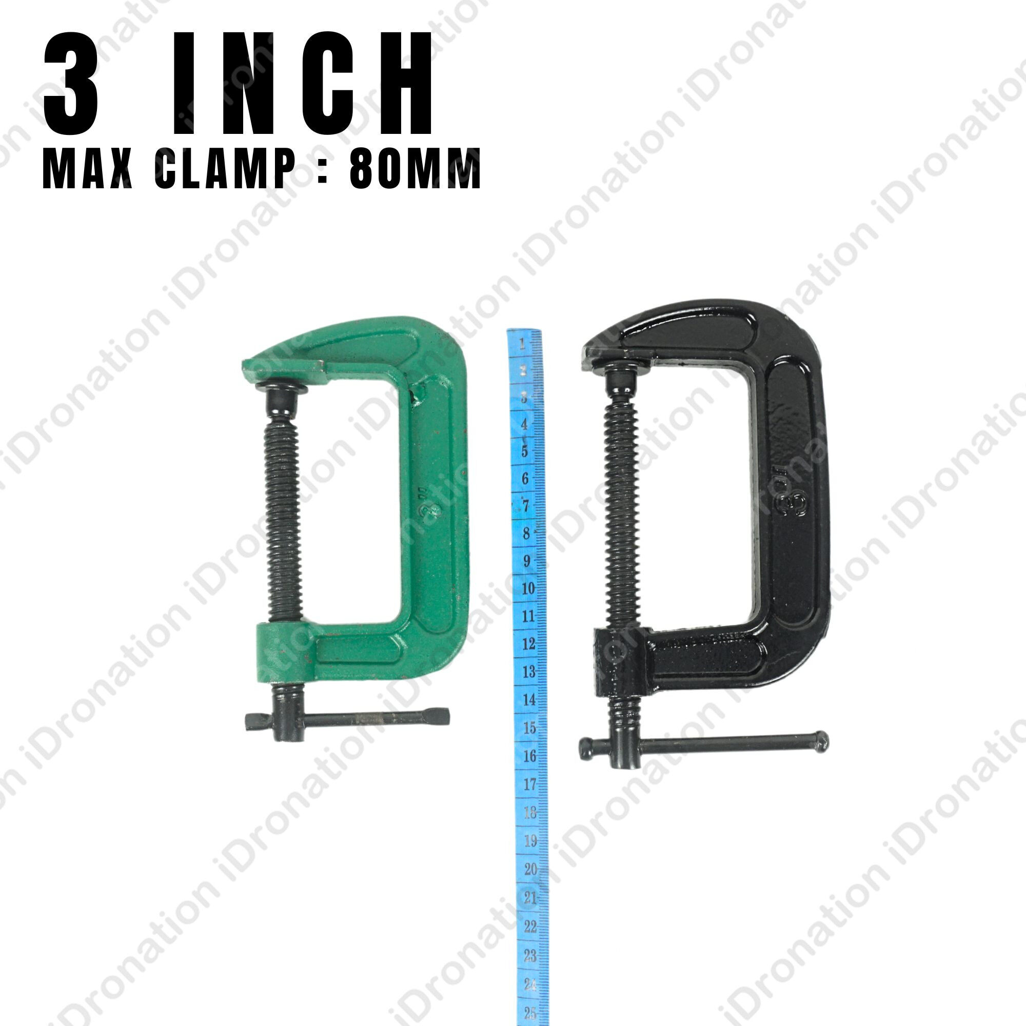 3 Inch Heavy Duty G Clamp - 75mm Woodworking Metal Work Bench Clamp