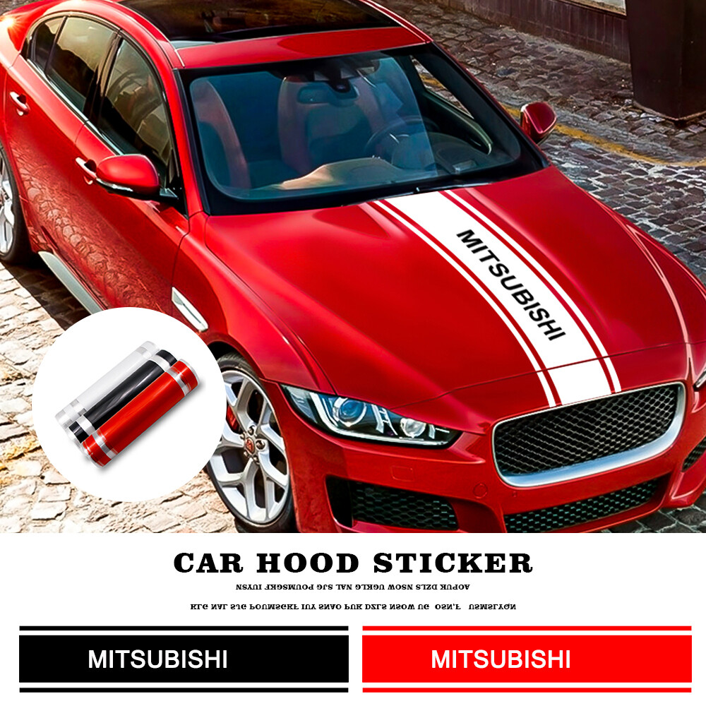 Car Stripe Sticker Design Vinyl Cover Decal Stripe Wrap Decal High Glossy Shiny Car Sticker Sheet for Mitsubishi Attrage Mirage G4 Triton Xpander Pajero Xpander ราคา 156 บาท*ส่งฟรี