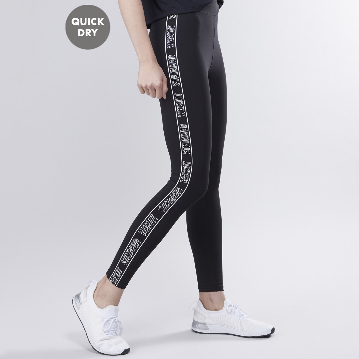 Max Fashion Quick Dry Full Length Mid-Waist Activewear Leggings