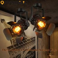 Vintage E26/E27 Base celling iron lamp Industrial Light Retro Lamp Adjustable 4 Leaf for Coffee Bar Loft style Fixture