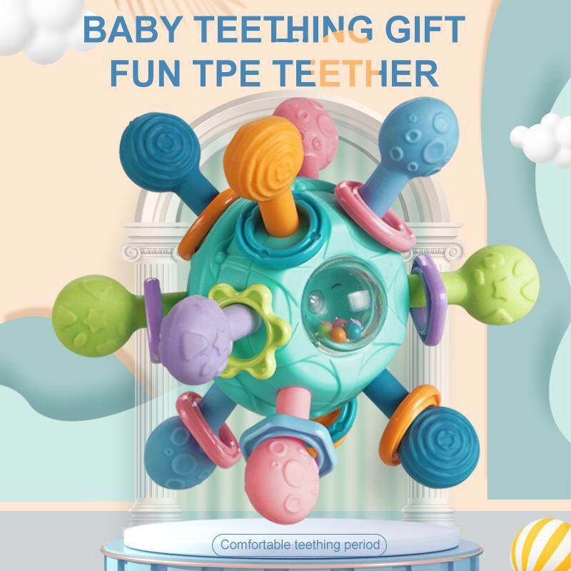 HYG Atomic Ball Chew Toys Grasping Activities Infant Silicone Manhattan