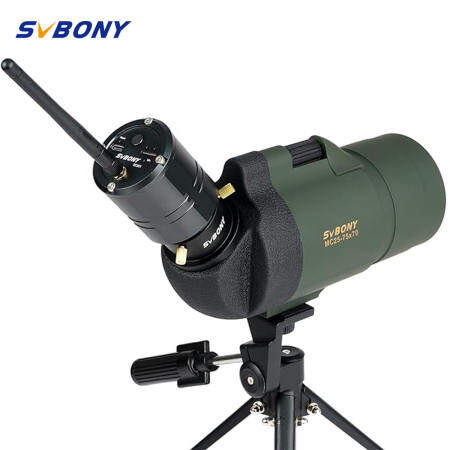 Svbony SV41 25-75x70 MAK Spotting Scope with Tall Tripod