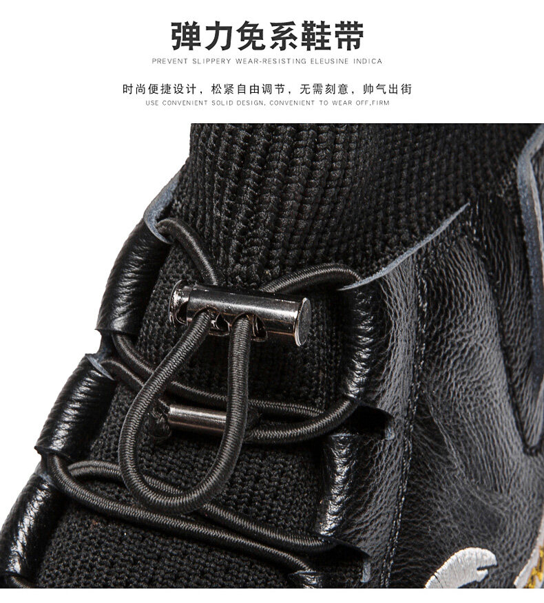 2022 Nam Mùa Đông Boots Thời Trang Bốt Da Thu Đông Cho Nam Tuyết Giày Thường Nam Đèn Dùng Ngoài Trời Mắt Cá Chân Chống Trượt Giày Ấm 9