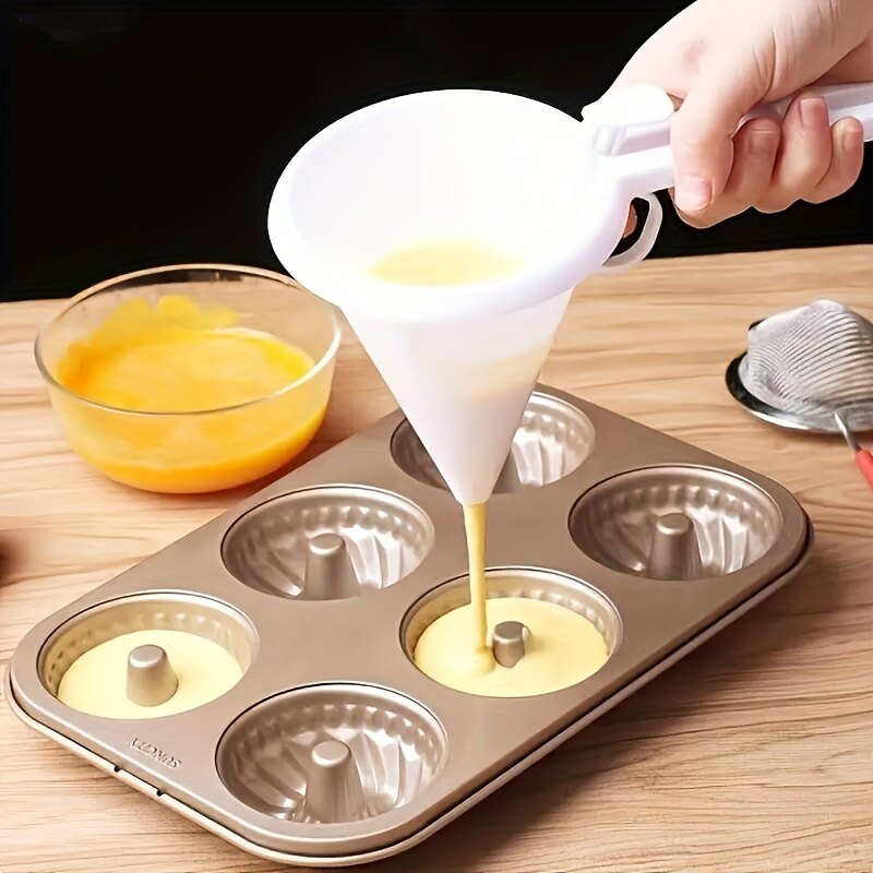 1PC Kem Phễu cầm tay bánh cốc đo lường sô cô la quả Phễu hình nón nhà bếp dụng cụ làm bánh