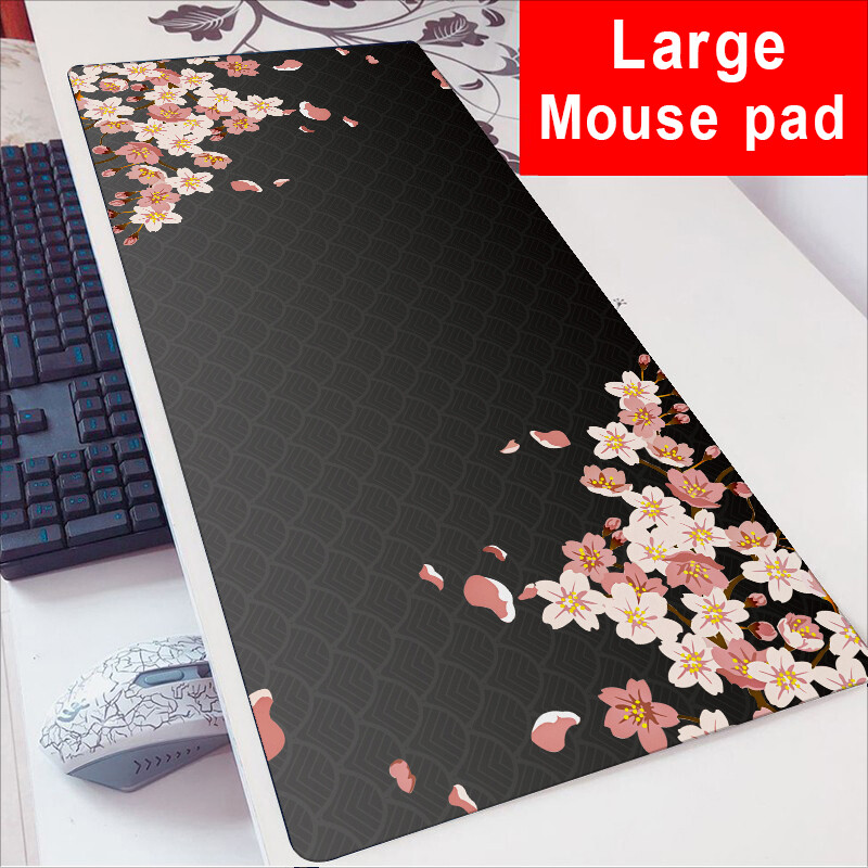Hazakura miếng lót chuột chơi game lớn màu đen mở rộng Mousepad XL chơi game deskpa