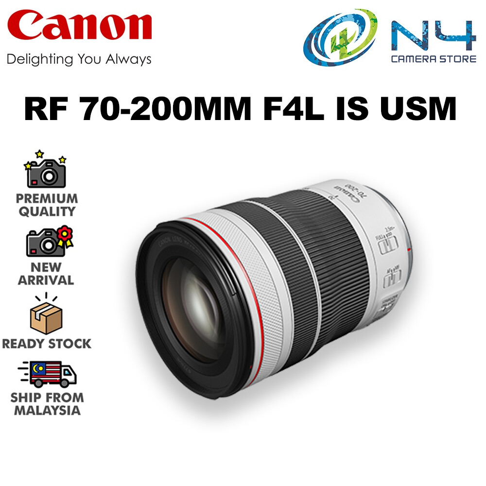 Canon RF 70-200mm F4 L IS USM Lens (CANON MALAYSIA WARRANTY) Harga 6,969 Ringgit*Penghantaran Percuma