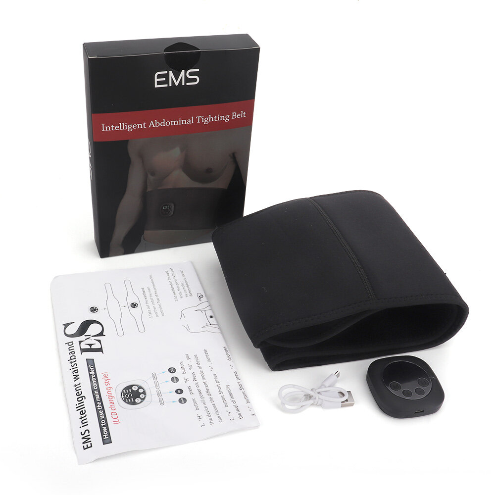 EMS Đai Giảm Béo Cơ Bụng Chạy Điện Đai Thắt Lưng Máy Kích Thích Cơ Bụng Thông Minh Máy Tập Cơ Bụng Giảm Cân Đốt Mỡ Tập Thể Dục