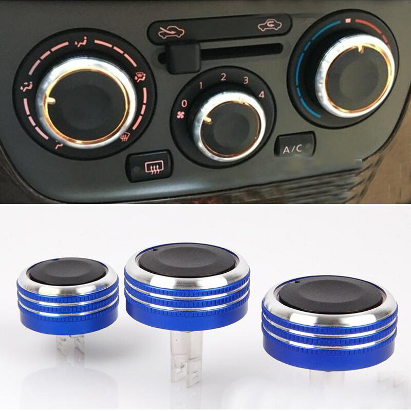 3Pcs Air Conditioning Knob Switch Modification Automotive Interior Accessories for NISSAN LIVINA TIIDA GENISS SYLPHY NV200 ราคา 141 บาท*ส่งฟรี