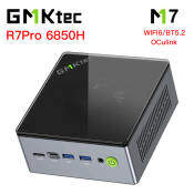 GMKtec M7 Mini PC R7 Pro 6850H Wins 11 Pro DDR5 4800Mhz Nvme Ssd Pcie 3.0 Wifi6 BT5.2 Dual 2.5G Lan Desktop Gaming Computer