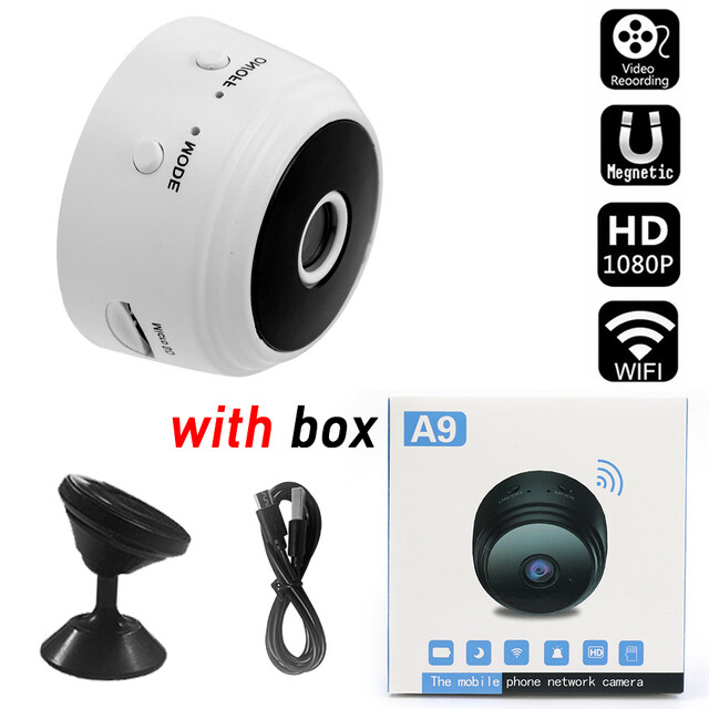 2 gói A9 IP Mini Camera Ô TÔ HD 1080p từ xa không dây video máy quay ngày đêm nhà độ an toàn của ô tô Wifi giám sát máy ảnh máy thu âm