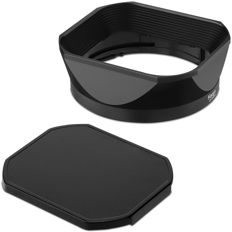 Haoge kim loại tròng vuông mui xe cho Fujifilm Fujinon Fuji XF 16-50mm F2.8-4.8 R LM WR & xf33mm F1.