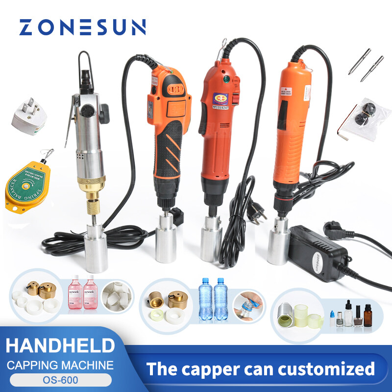 ZONESUN Optional Mix Up Capping Machine Portable Automatic Electric With Security Ring Bottle Capper Screwing Sealing Machine ราคา 3,497 บาท*ส่งฟรี