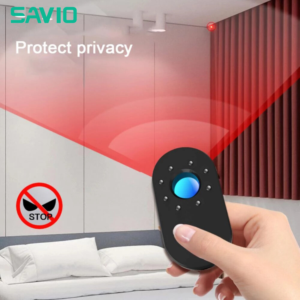 Savio thiết bị phát hiện camera chống cận khách sạn thiết bị phát hiện hồng ngoại báo động chống trộm chống nhìn trộm cầm tay cho khách sạn giám sát ngăn chặn cảm biến bảo vệ an ninh