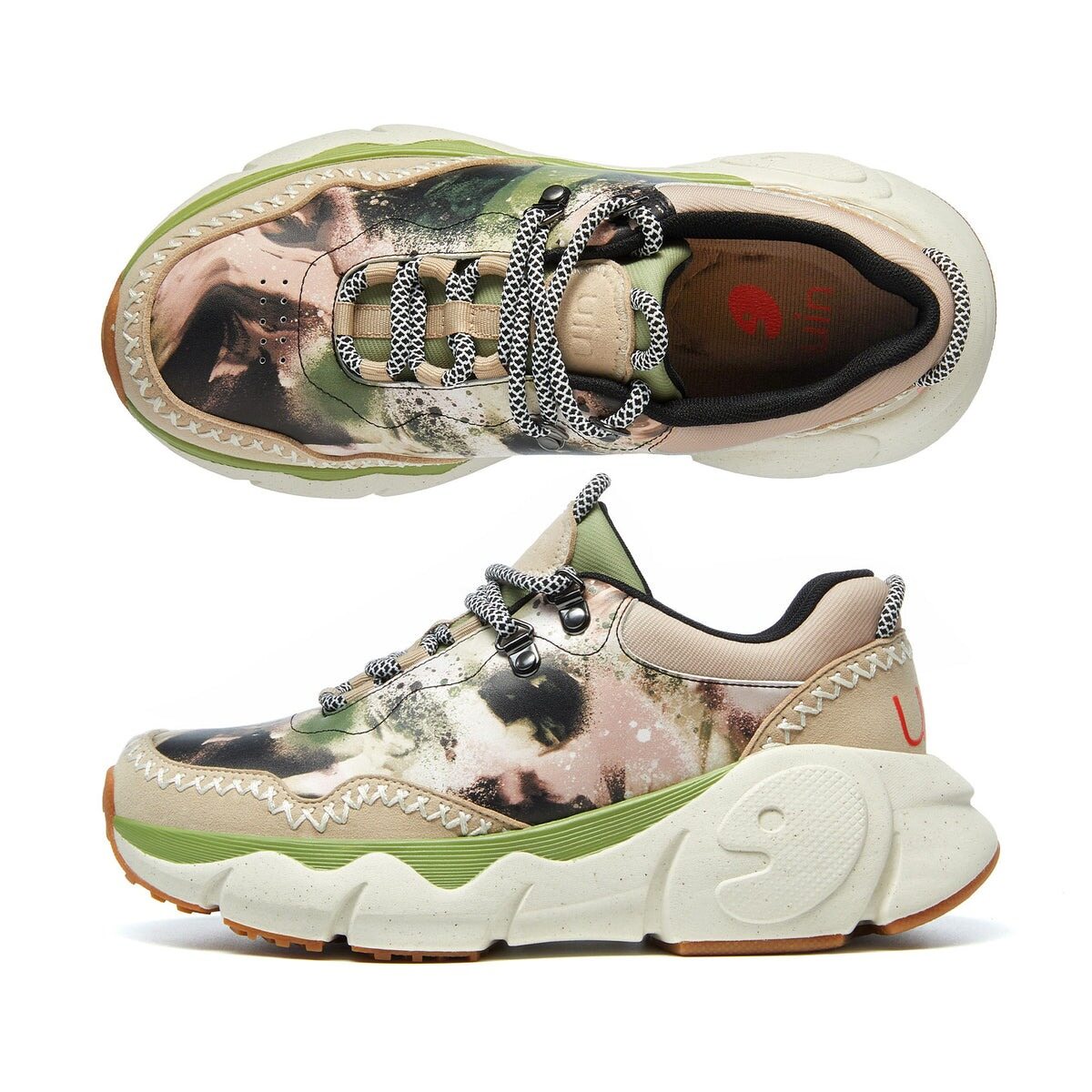 UIN Women's Casual Sneakers Fashion Sneakers Art Painted Travel Shoes ราคา 9,800 บาท*ส่งฟรี