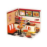 Robotime Rolife Super Creator Plastic DIY Mini Dollhouse 1:24 House LED House Kit Roof Dust Cover Decorative Toy Xmas Gift