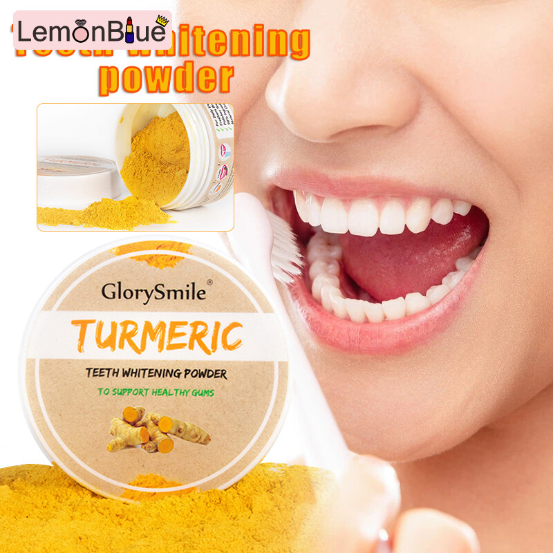 Gambar LemonBlue Teeth Whitening Scaling Powder Oral Hygiene Cleaning Packing Activated Turmeric Powder
