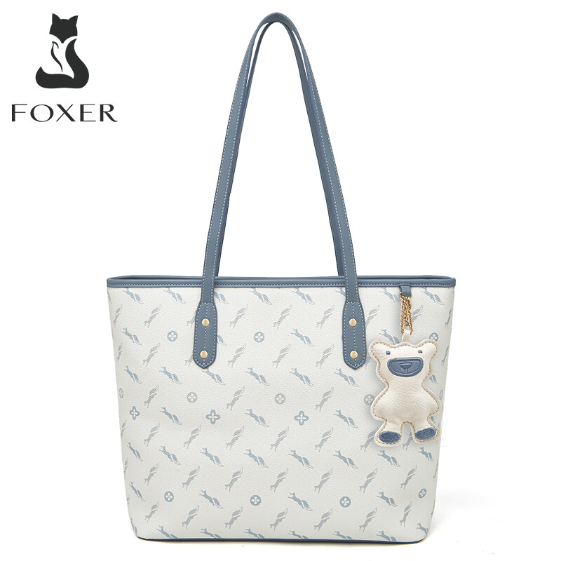 Foxer chính thức hàng hiệu cho phụ nữ của túi xách da PVC nhân tạo túi cho phụ nữ Túi văn phòng Dung tích lớn Túi Công Sở