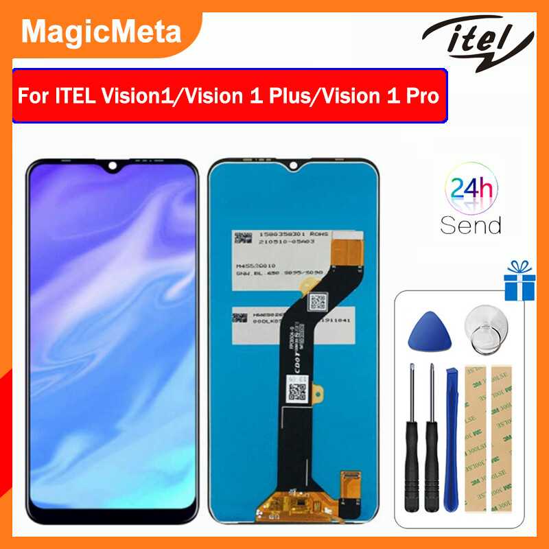 Magicmeta LCD chính hãng cho Itel Vision 1 l6005/Vision 1 Plus/Vision 1 Pro màn hình LCD màn hình cảm ứng thay thế bộ phận lắp ráp cho Bộ số hóa cho Itel Vision 1 Vision 1 Plus Vision 1 Pro màn hình hiển thị