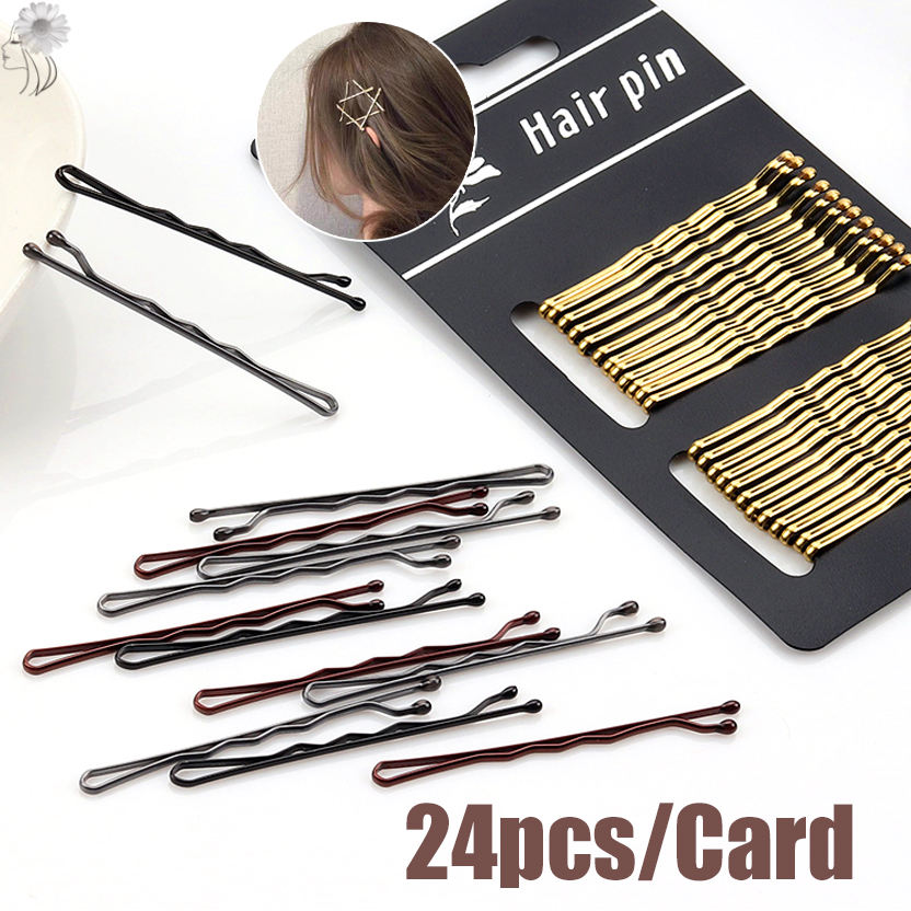 24 chiếc/kẹp tóc thẻ kẹp tóc nữ kẹp tóc nữ kẹp tóc xoăn gợn sóng kẹp tóc kẹp tóc nữ phụ kiện tạo kiểu tóc