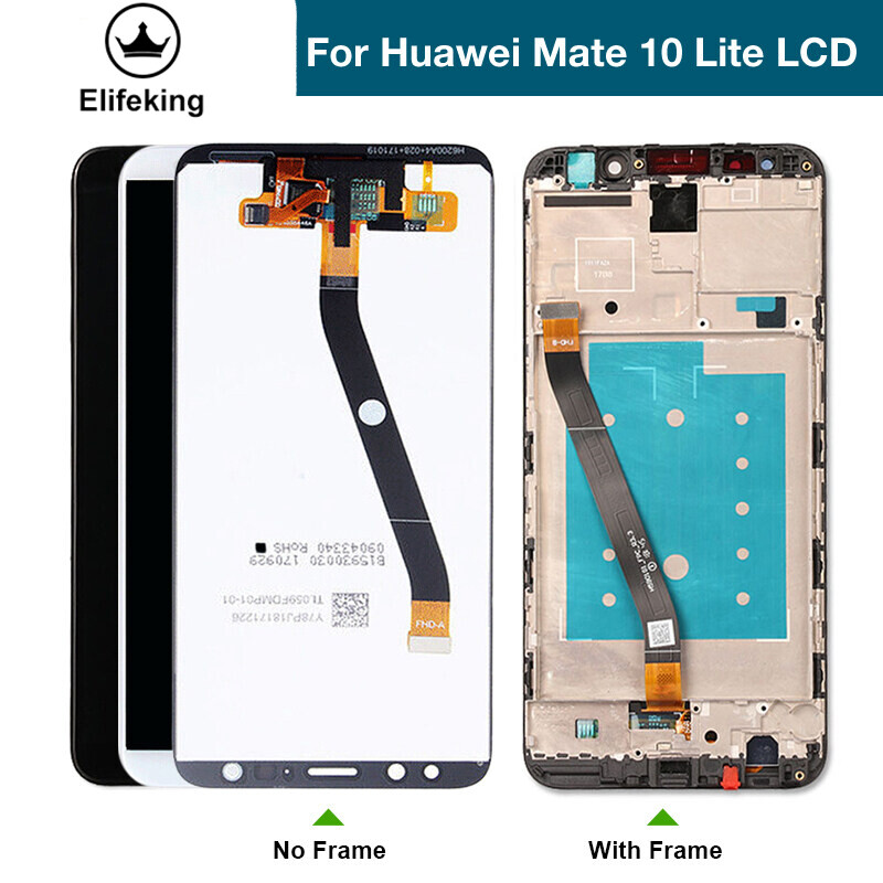 Màn hình lcd aaa + + + cho huawei mate 10 lite / nova 2i màn hình cảm ứng số hóa màn hình lcd thay thế lắp ráp đã kiểm tra tốt 100% + kính cường lực + dụng cụ sửa chữa