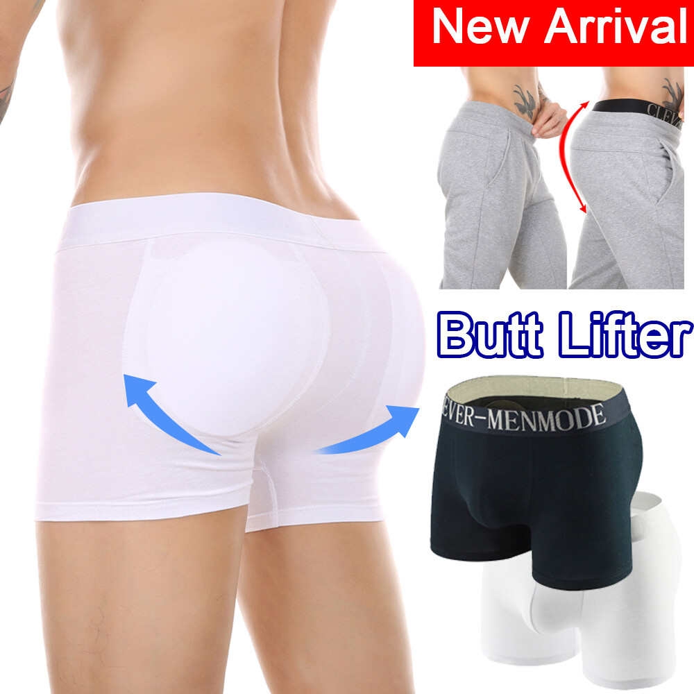Quần lót độn mông cho nam quần lót boxer nâng mông cho nam 2 miếng đệm có thể tháo rời