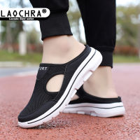 Giày lười Hàn Quốc cho nam nữ dép nửa chân Xăng đan đế bệt cỡ lớn 35-48 Giày Lười Giày lười cho nam Giày thường ngày thời trang mới mules cho nam