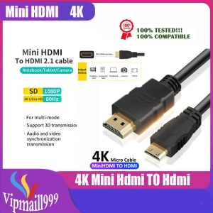 สินค้า Vipmaill999 มินิ HDMI เข้ากับสาย HDMI 1.5 เมตรสำหรับ Canon HTC-100 EOS 60D 600D 650D 700D 1100D 5D3 5D2 5D 6D 7D t2i t1i กล้องดิจิตอล