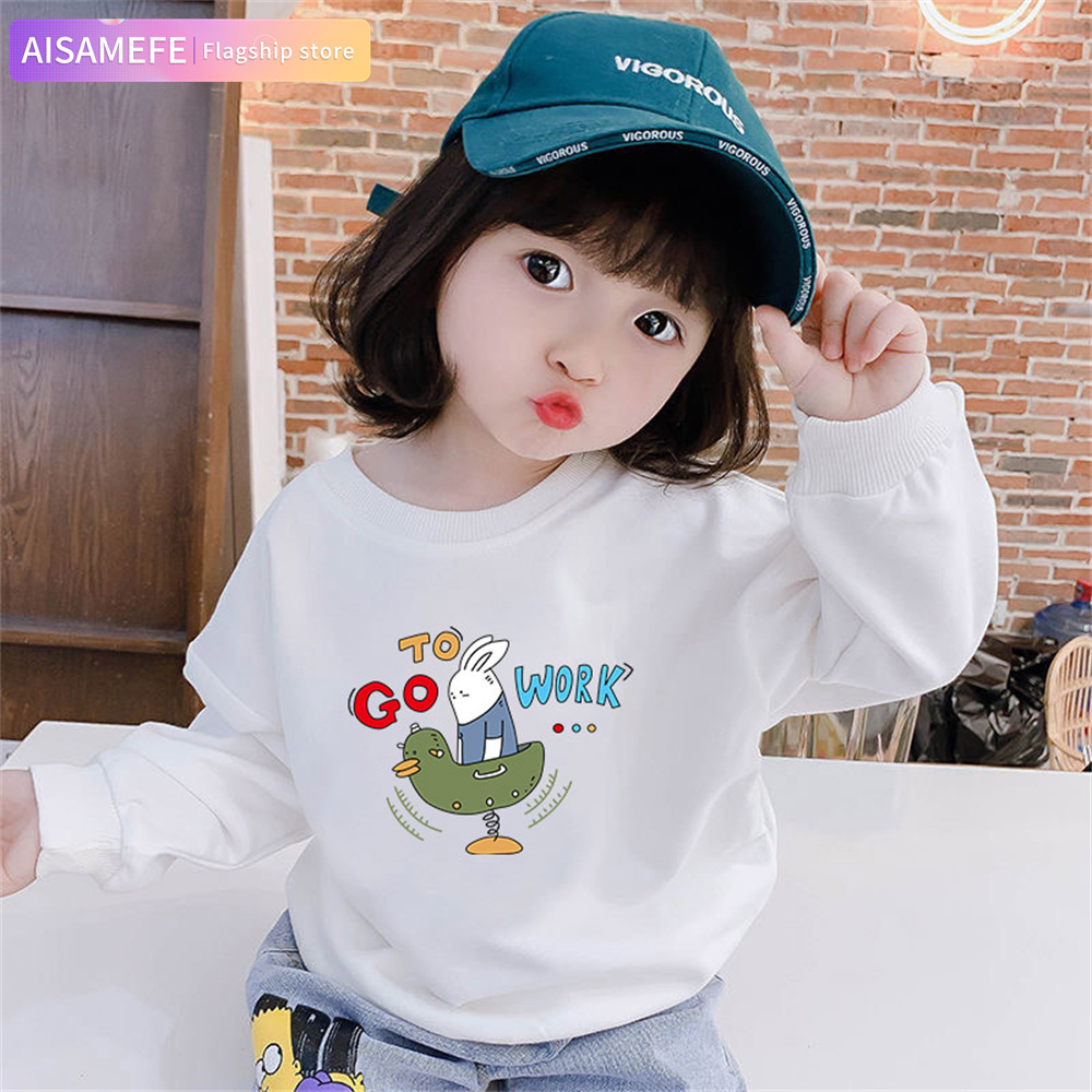 AISAMEFE 2022 New Spring And Autumn Children Sweater Men Women Pullover Korean Small And Medium Long-Sleeved Tide Clothing Top ราคา 169 บาท*ส่งฟรี