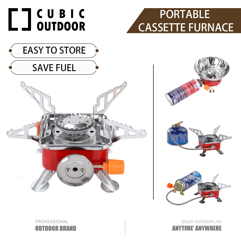 Cubic xách tay mini thẻ Bếp Cắm Trại Cắm trại loại bếp gas