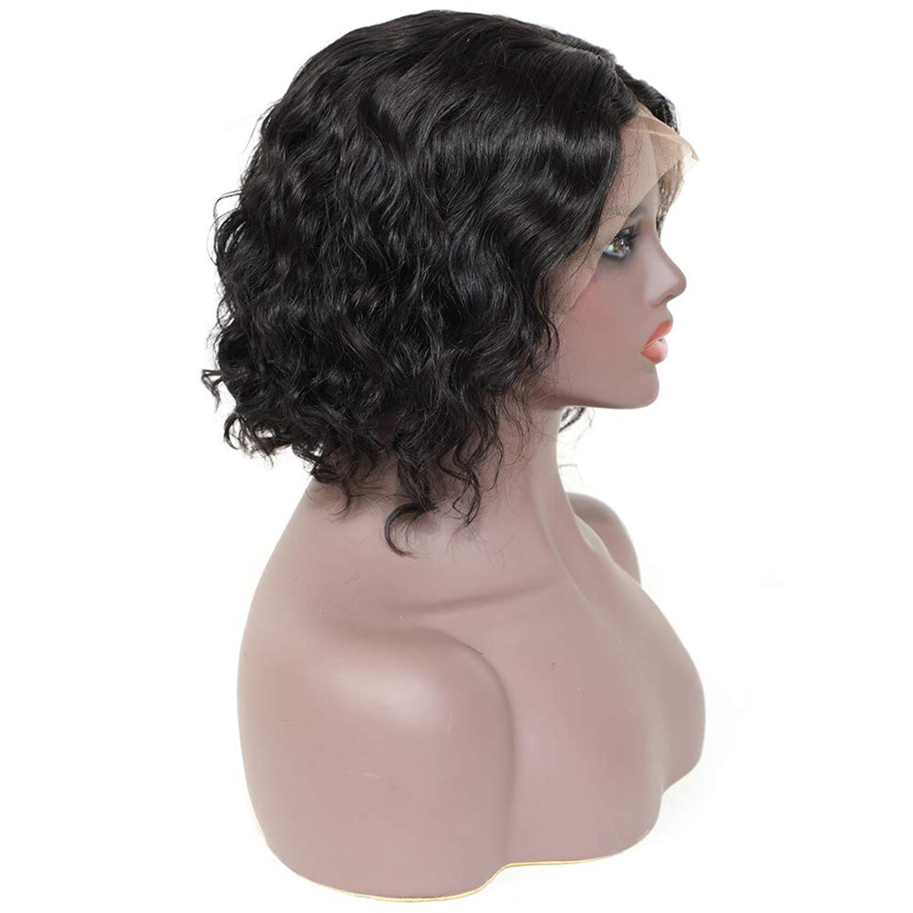 Gambar Bob Wigs Curly Short Hair Lace Front Wave Charm for Women Lady Party Cosplay Bob Curly Short Hair Lace Front Wave Charm Women Lady Party Cosplay Wigs