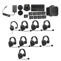 Saramonic WiTalk WT5S 5-Person 1.9GHz Wireless Intercom Headset System Full-Duplex Single Ear Headset 1312ft 1 Master & 4 Remotes for Team Communication Sports Event Concert
