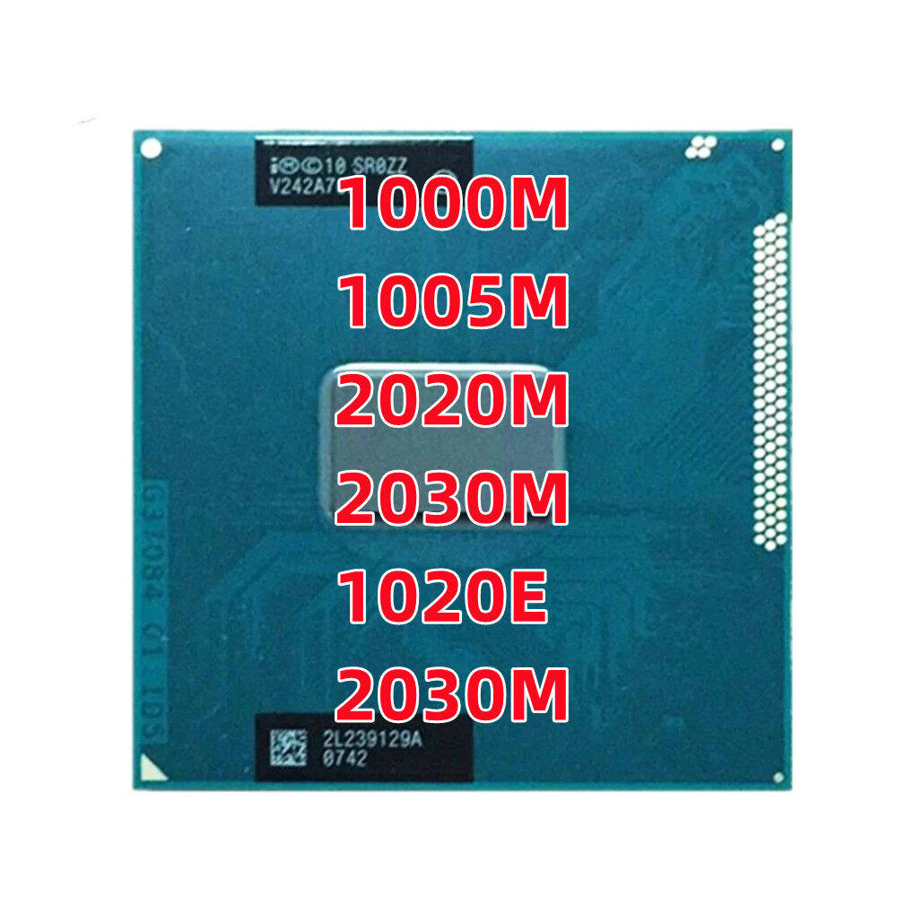 Pentium bộ xử lý cpu chip di động lõi kép sr0zz 1000m 1005m 2020m 2030m 1020e 2030m phiên bản chính thức rpga988b socket g2 2.5ghz