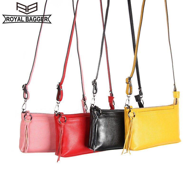 Túi Đeo Vai Royal Bagger Cho Nữ Bé Gái Da Bò Thật Túi Xách Nữ Thời Trang Túi Cầm Tay Dự Tiệc