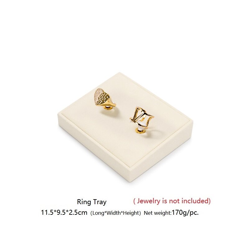 Oirlv Vòng bông tai vòng tay vòng cổ lưu trữ khay dụng cụ sắp xếp Đồng Hồ đứng trang sức nhung dụng cụ trưng bày TT136