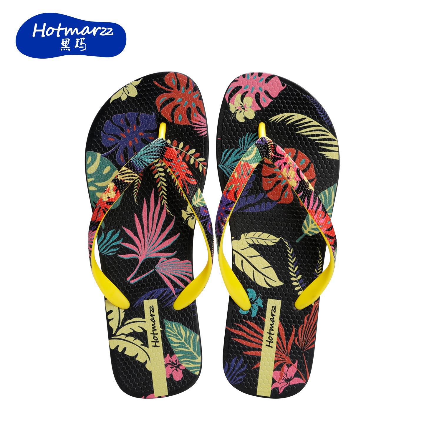 Hotmarzz Women's flip flops PVC anti slip slippers for outdoor wear beach clip on slippers HM7121 ราคา 279 บาท*ส่งฟรี