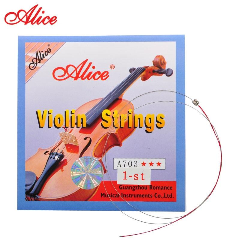Alice A703 Violin Sts Steel Core Super Light Set for 18 44 Size Violin 4pcsset Top Quality violin sts-3