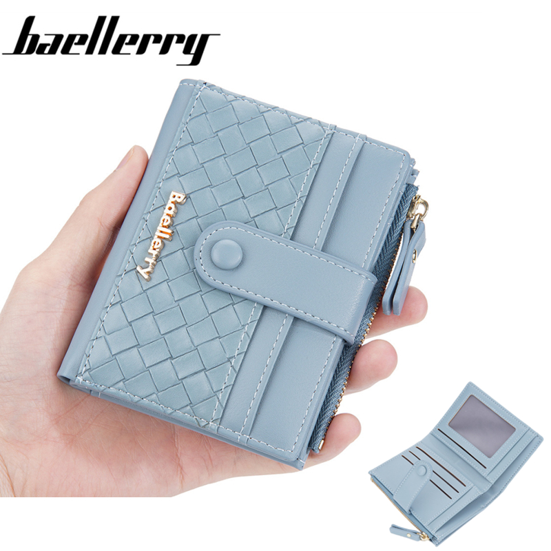 Baellerry ví tua rua ngắn mới ví nữ thời trang có khóa ví nữ mini ví mới đáng yêu ví nữ gấp hai cho nữ