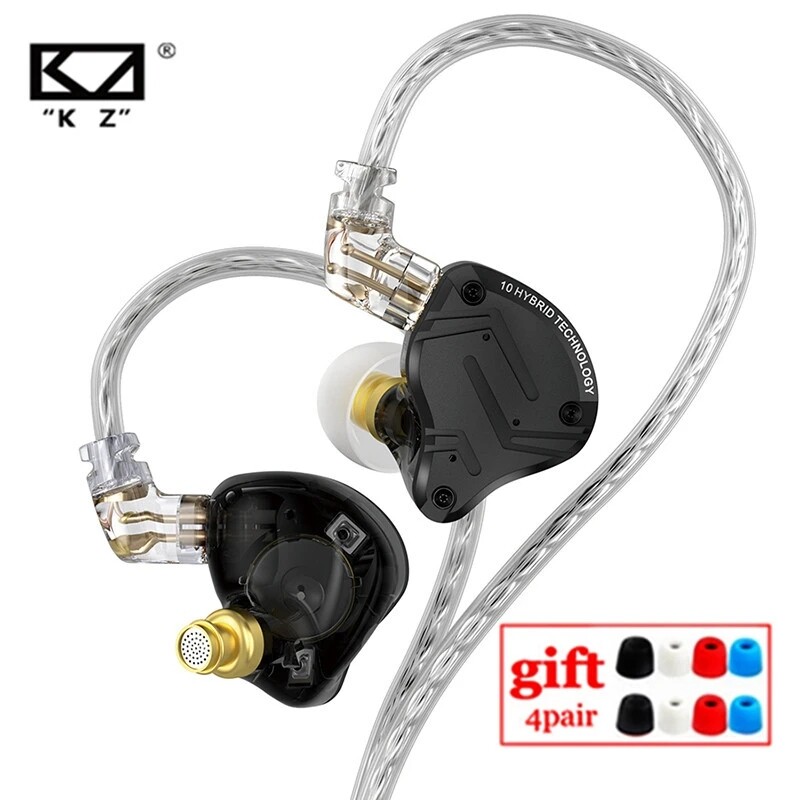 KZ ZS10 PRO X Tai Nghe Kim Loại HIFI Tai Nghe Nhét Tai Lai Tai Nghe Chống Ồn Thể Thao Tai Nghe Nhét Tai Âm Trầm KZ ZSN PRO AS16 PRO AS12 ZSX