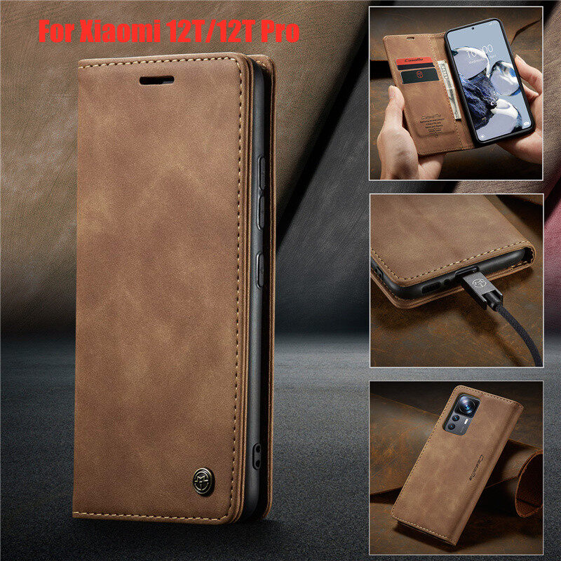CaseMe leather case for Xiaomi 12T Pro Mi 12T Pro Mag