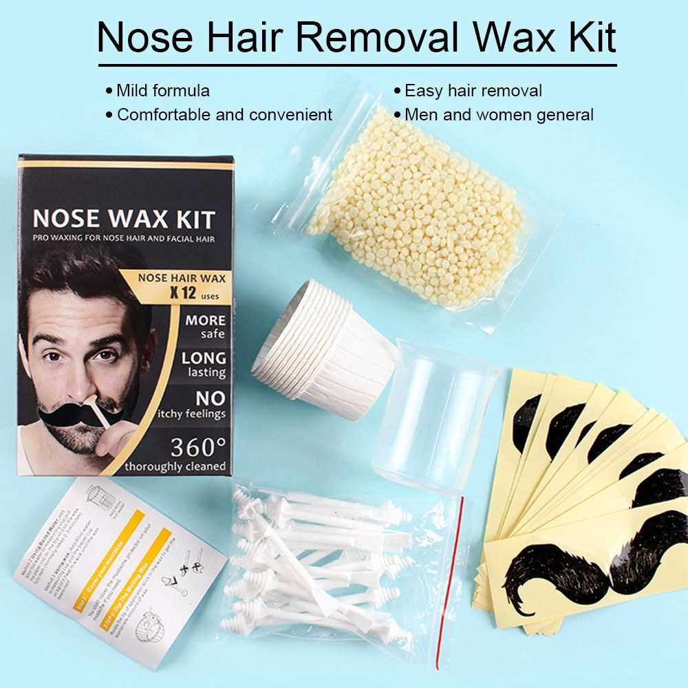 HOT SALE Nose Hair Removal Nose Wax Applicators Wax Beans Kit Safe for Men  & Women (Standard) | Lazada