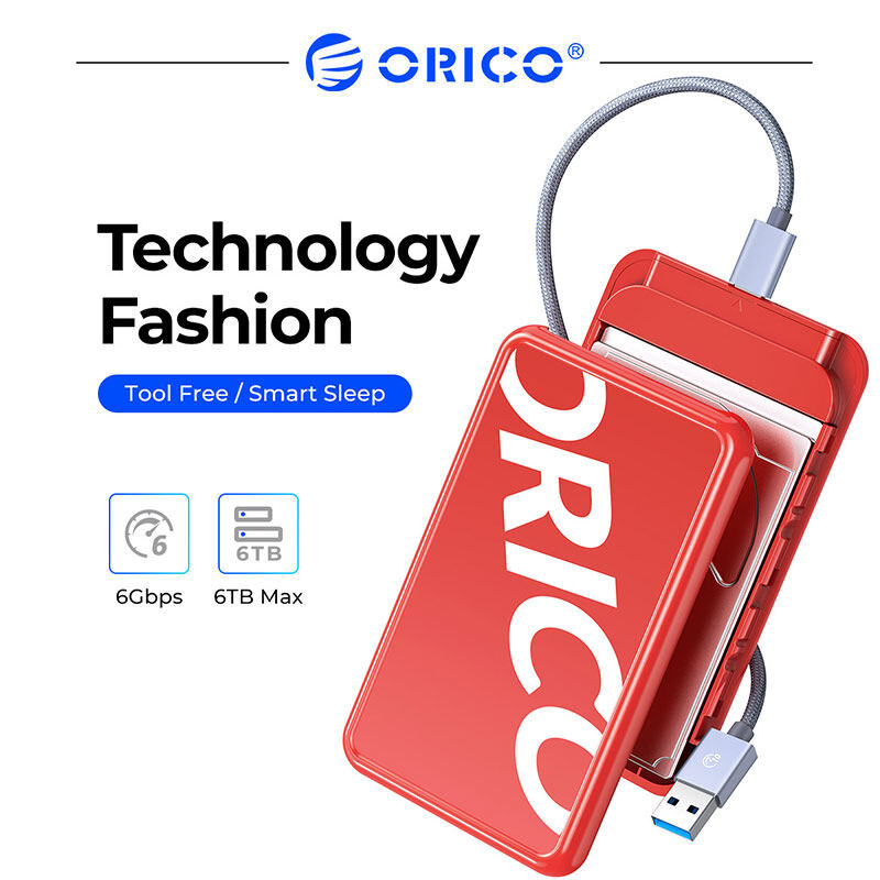 ORICO 2.5 inch SATA để USB3.0 Vỏ ổ HDD 6gbps USB3.1 Type-C vỏ bọc ổ cứng cho máy tính xách tay máy tính xách tay