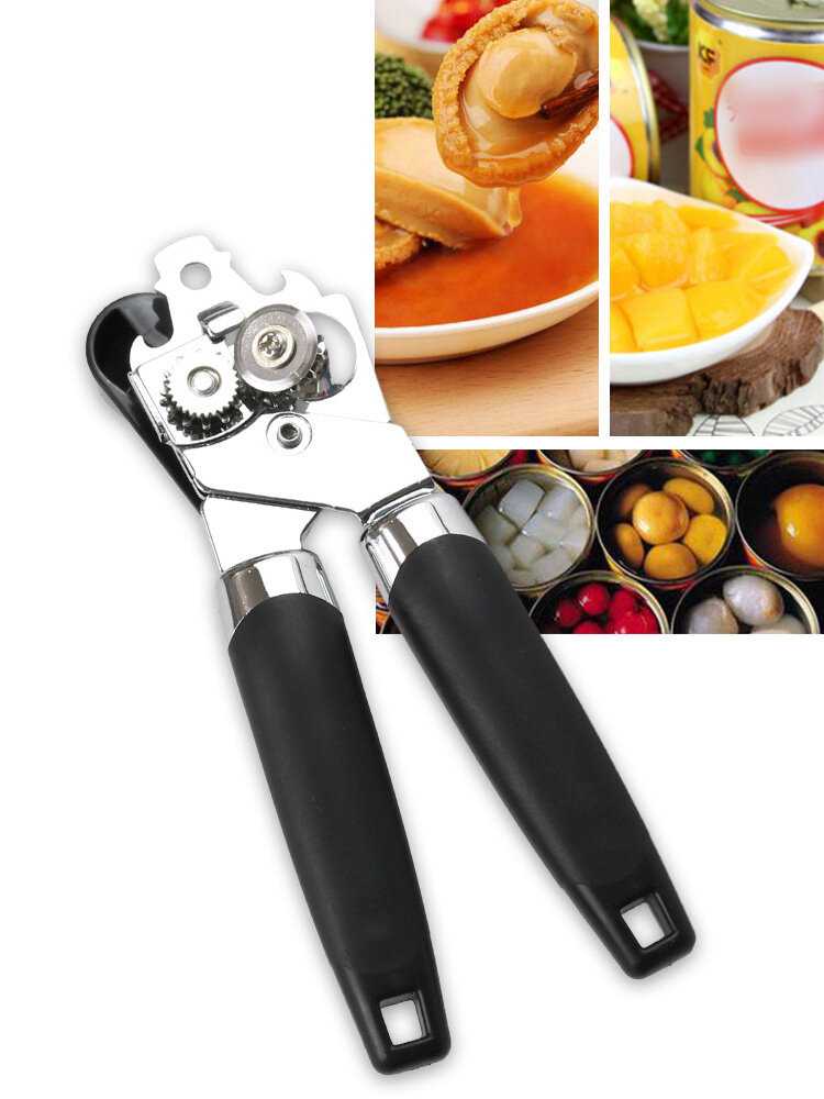 1PC đa chức năng Đồ khui hộp thép không gỉ, dụng cụ mở hộp bằng tay Đồ khui hộp công cụ