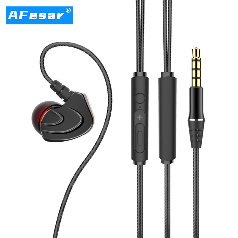 Original Copper Driver HiFi Wired Earphone Sport Running Headphones Bass Stereo Headset Music Earbuds ราคา 134 บาท*ส่งฟรี