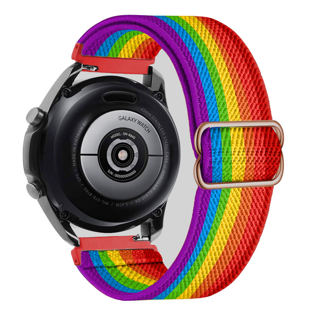 20Mm 22Mm Dây Đeo Cho Samsung Galaxy Đồng Hồ 4/Cổ Điển/46Mm/Hoạt Động 2/Bánh Răng S3/5/5 Pro 44Mm 40Mm 45Mm 42Mm 46Mm Nylon Đàn Hồi Huawei GT 2/3 Pro Ban Nhạc 22mm