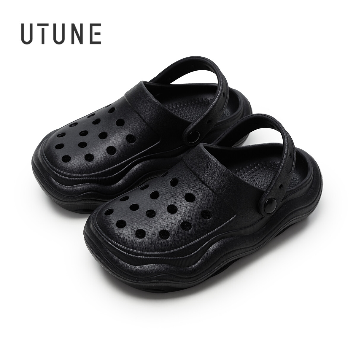 UTUNE Xăng Đan Đế Dày Giày Đi Guốc Cho Nữ Giày Sandal Đi Biển Đế Giày Vài Lỗ Giày Lười Thời Trang Ng