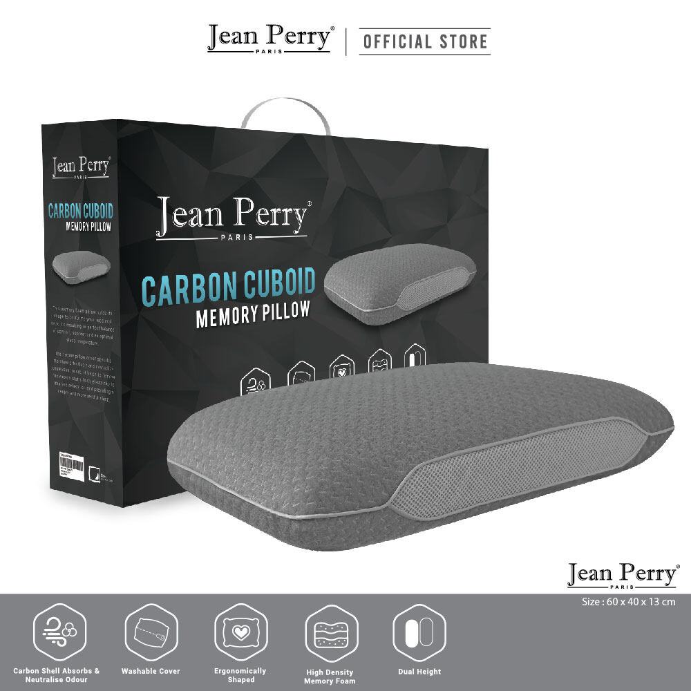 jean perry bamboo charcoal contour memory pillow